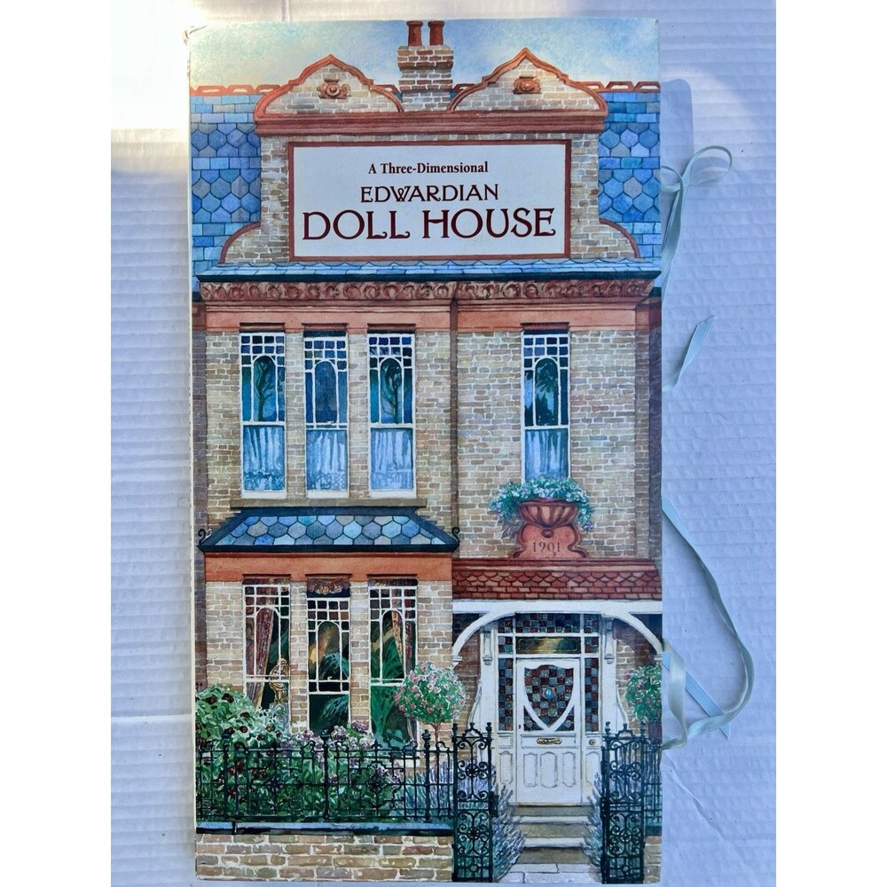 1995 Edwardian Doll House 3D Pop Up Book COMPLETE Unpunched Viking Vintage